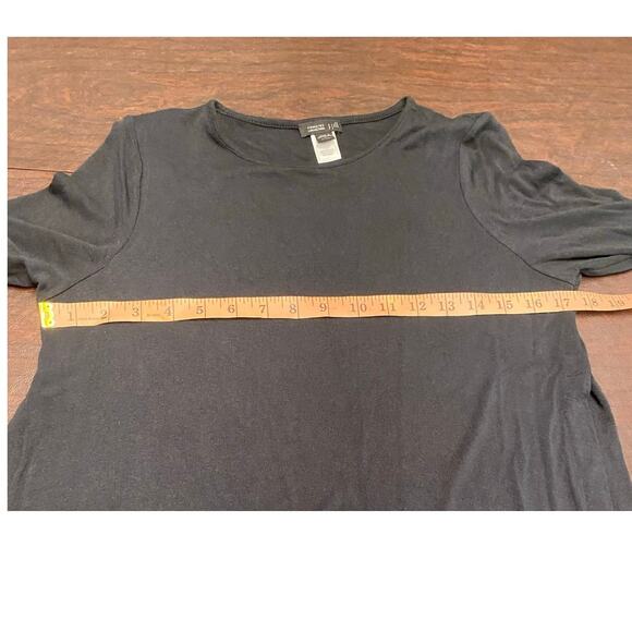 J.Jill Wearever Collection Long Sleeve Black Layering Sweater Dress Side Slit PS - Picture 4 of 7